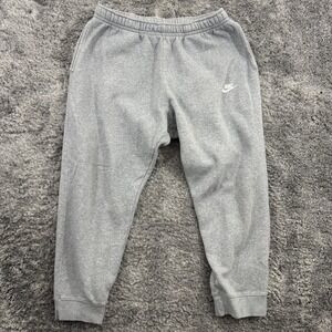 Nike Sweatpants Mens XL Gray Fleece Joggers Pants BV2671-063 Athletic Logo